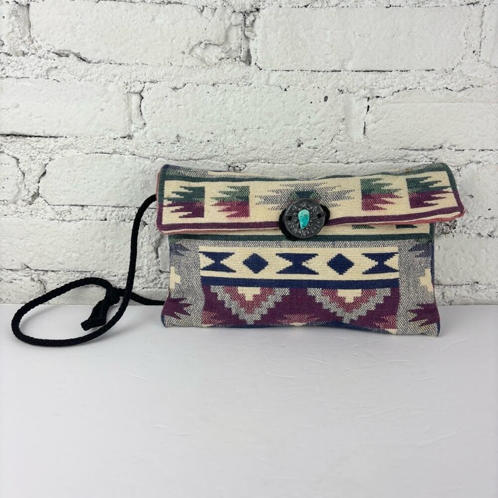 Vintage Southwestern Tapestry Shoulder Bag